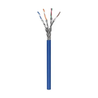 Bobina de Cable de Red Intellinet Cat6a 305m UTP S/FTP 500MHz Azul Modelo 705042