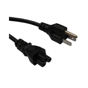 Cable de Corriente para Laptop BROBOTIX Tipo Trébol 18 AWG 1.80 Mts Modelo 76889