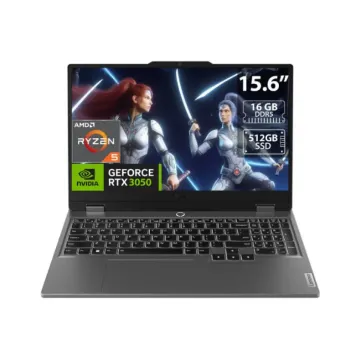 Laptop Gamer Lenovo LOQ 15 Ryzen 5 RTX 3050 16GB 512GB