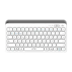 Teclado Acteck Inspire Trek TI737 Inalámbrico Bluetooth USB Español Blanco AC-940139 Teclado Acteck Inspire Trek TI737 Inalámbrico Bluetooth USB Español Blanco AC-940139