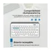 Teclado Acteck Inspire Trek TI737 Inalámbrico Bluetooth USB Español Blanco AC-940139
