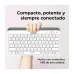 Teclado Acteck Inspire Trek TI737 Inalámbrico Bluetooth USB Español Blanco AC-940139