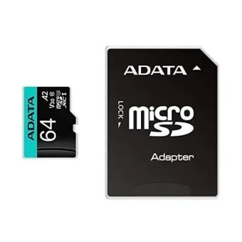 Memoria MicroSDXC ADATA Premier Pro 64GB con Adaptador SD - AUSDX64GUI3V30SA2-RA1