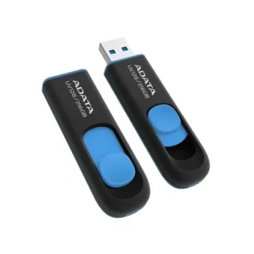 Memoria USB ADATA UV128 256GB USB 3.2 Gen1 Negro/Azul - AUV128-256G-RBE