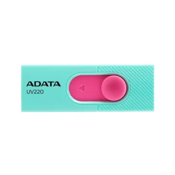 Memoria USB ADATA UV220 32GB USB 2.0 Colores Turquesa y Rosa Modelo AUV220-32G-RGNPK