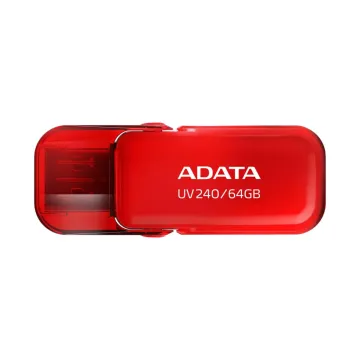 Memoria USB ADATA UV240 64GB USB 2.0 Rojo Modelo AUV240-64G-RRD