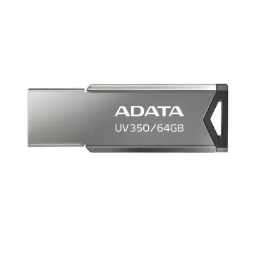 Memoria USB ADATA 3.0 64GB AUV350 Gris - Sin Tapa y Con Llavero