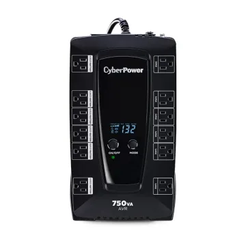UPS CyberPower 750VA/450W 12 Contactos Línea Interactiva AVR Modelo AVRG750LCD