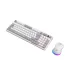 Kit Gamer Balam Rush Squad Conquest Pro KG525 - Teclado y Mouse Alámbricos Blanco