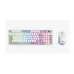 Kit Gamer Balam Rush Squad Conquest Pro KG525 - Teclado y Mouse Alámbricos Blanco