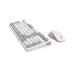 Kit Gamer Balam Rush Squad Conquest Pro KG525 - Teclado y Mouse Alámbricos Blanco