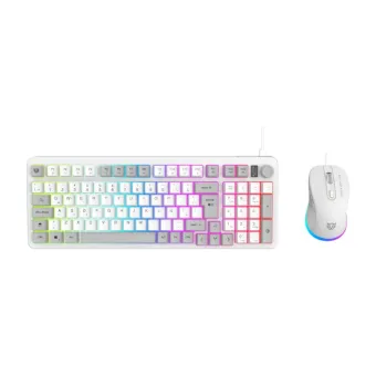 Kit Gamer Balam Rush Squad Conquest KG515 - Teclado y Mouse RGB Blanco - BR-940450 Kit Gamer Balam Rush Squad Conquest KG515 - Teclado y Mouse RGB Blanco - BR-940450