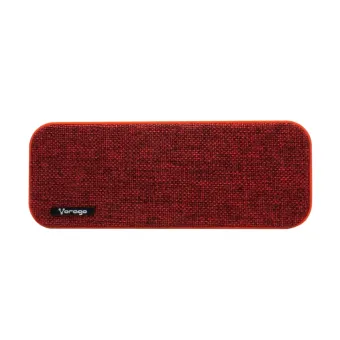 Bocina Vorago Bluetooth Portátil con USB y Lector MicroSD Modelo BSP-150-RD Rojo