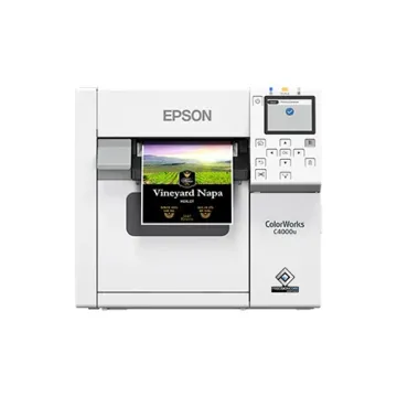 Impresora de Etiquetas Epson CW-C4000 - Inyección de Tinta - 4 pulgadas/seg - Resolución 1200 DPI - Modelo C31CK03101