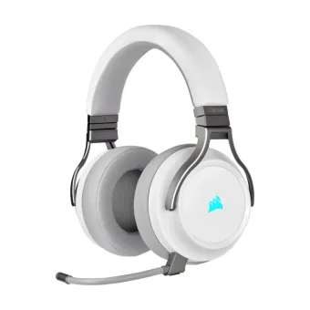Diadema Gamer Corsair VIRTUOSO Inalámbrica con Micrófono RGB Blanco CA-9011186-NA