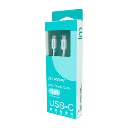 Cable USB-C ADATA 1m Blanco Carga Rápida 100W Modelo CACC-100PN-WH