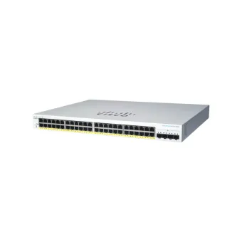Switch Cisco 48 Puertos Gigabit PoE+ con 4 Puertos SFP Modelo CBS220-48P-4G-NA