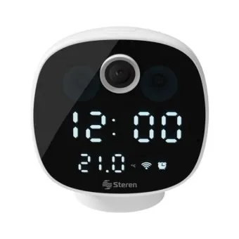 Cámara de Seguridad Steren CCTV-214 2MP Full HD Wi-Fi con Reloj Digital