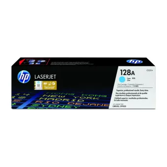 Cartucho de Tóner HP 128A Cian Original para LaserJet Pro CM1415/CP1525 - CE321A