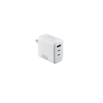 Cargador de Pared ADATA 65W USB-C y USB-A Blanco Modelo CHARGERU-0653-QCPDWH