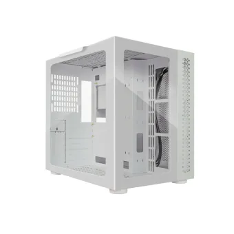 Gabinete Gamer Game Factor CSG700 Torre ATX Blanco con Panel Lateral