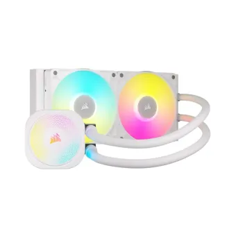 Enfriamiento Líquido Corsair iCUE LINK TITAN 240 RX RGB Blanco - 2 Ventiladores 2100 RPM - CW-9061020-WW