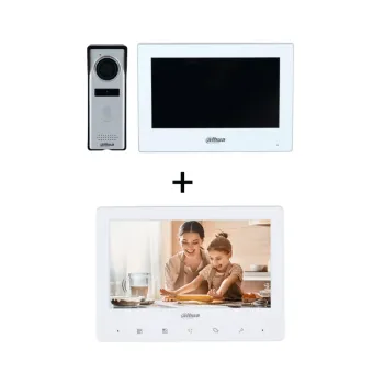 Kit de Videoportero Dahua con Monitor Táctil DHI-KTH01+DHI-VTH1020J