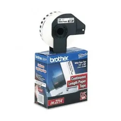 Cinta para Etiquetas Brother DK2214 - Texto Negro sobre Blanco 12mm x 30.4m