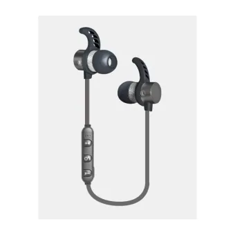 Auriculares Ginga Chrome Bluetooth Gris con Micrófono Integrado GI18AUD01BT-GR