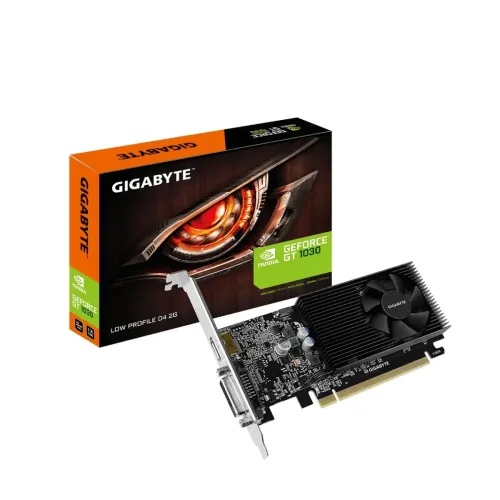 Tarjeta de Video Gigabyte NVIDIA GeForce GT 1030 Low Profile 2GB DDR4 HDMI DVI-D Tarjeta de Video Gigabyte NVIDIA GeForce GT 1030 Low Profile 2GB DDR4 HDMI DVI-D