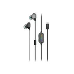 Audífonos Lenovo Legion E510 7.1 Surround Sound Alámbricos Gaming USB-C Gris