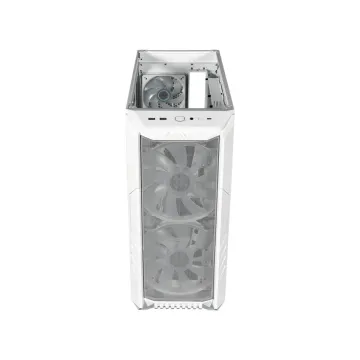 Gabinete Cooler Master HAF 500 Blanco ATX RGB Vidrio H500-WGNN-S00