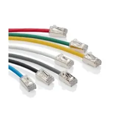 Cable de Red Patch Cord Leviton Cat 6A High-Flex 7 Pies Blanco H6A10-07W