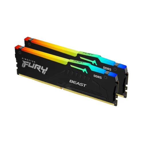 Memoria RAM Kingston FURY Beast RGB DDR5 64GB (2x32GB) 5200MHz KF552C40BBAK2-64 Memoria RAM Kingston FURY Beast RGB DDR5 64GB (2x32GB) 5200MHz KF552C40BBAK2-64