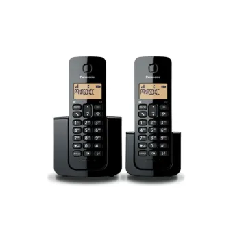 Teléfono Panasonic DECT LCD 2 Handsets Negro KX-TGB112MEB
