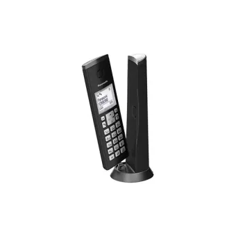 Teléfono Inalámbrico Panasonic DECT Negro con Pantalla LCD y Batería de Larga Duración Modelo KX-TGK210MEB