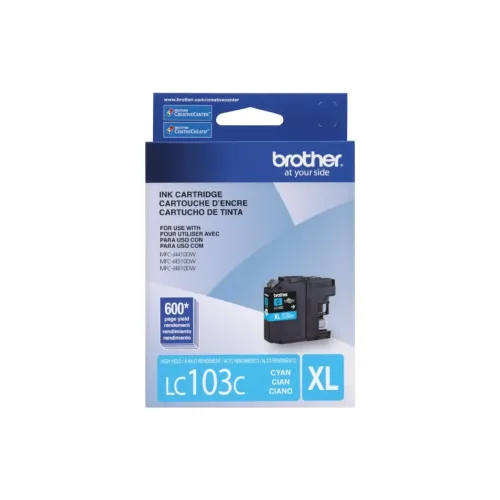 Cartucho de Tinta Brother Cian LC103C - Alto Rendimiento XL para Impresoras MFC-J4510DW Cartucho de Tinta Brother Cian LC103C - Alto Rendimiento XL para Impresoras MFC-J4510DW