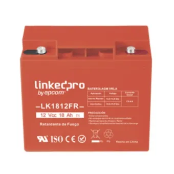 Batería LinkedPRO 12V 18Ah AGM-VRLA Retardante a la Flama Modelo LK1812FR