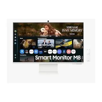 Monitor Smart Samsung 32 Pulgadas M8 con Smart TV AI y Escalado 4K Modelo LS32FM801ULXZX