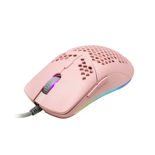 Mouse Gamer Game Factor Alámbrico 7 Botones RGB 32000 DPI Rosa - MOG601-PK