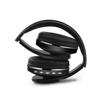 Audífonos Naceb Cetus Bluetooth Plegables con Radio FM y Micrófono - NA-0307N Negro