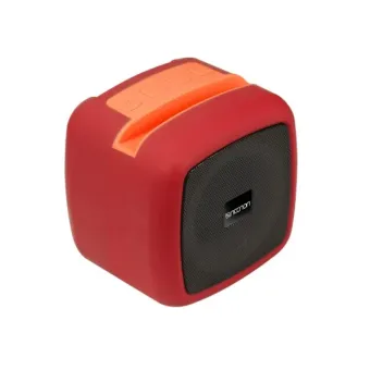 Bocina Portátil Necnon NB-09 Bluetooth Inalámbrica Color Rojo Modelo NBBSN902RG