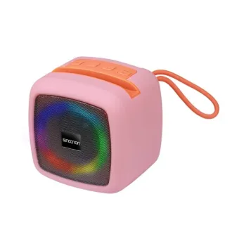 Bocina Portátil Necnon NB-09 Bluetooth Inalámbrica Rosa Modelo NBBSN904RG