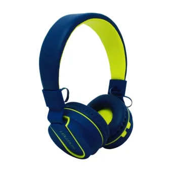 Audífonos Necnon NBH-05 Inalámbricos Bluetooth Azul con Verde Modelo NCAB050300