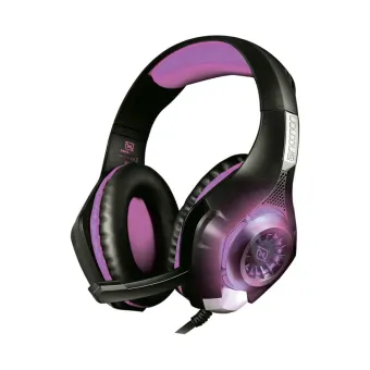 Diadema Gamer Necnon NBHG-VIPER con Micrófono Retráctil y LED - Morado/Negro - Modelo NCAGVI13SI