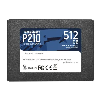 SSD Patriot P210 512GB 2.5 pulgadas SATA III - P210S512G25