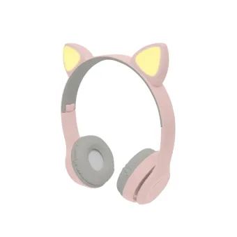 Audífonos Perfect Choice Kids Catto - Inalámbricos Bluetooth - Rosa - PC-116998