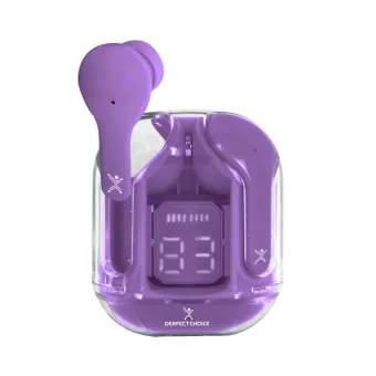 Auriculares Perfect Choice ClearBeat Inalámbricos Bluetooth Morado PC-117049