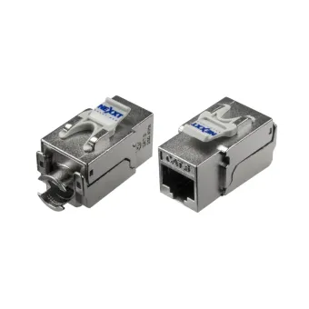 Jack Blindado Nexxt Cat6 RJ-45 Plata para Redes Ethernet - PCGKJC6TYRJSL