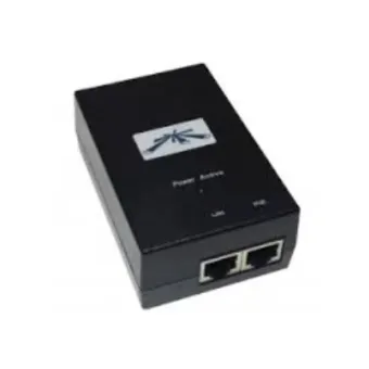 Inyector PoE Ubiquiti 24V 24W Fast Ethernet 2x RJ-45 Modelo POE-24-24W